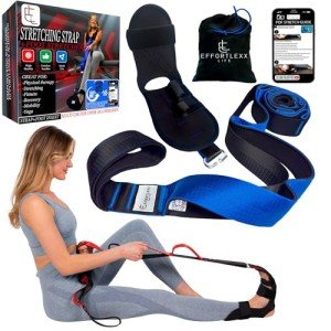 Yoga Stretching Strap with Loops for Pain Relief