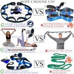 Yoga Stretching Strap with Loops for Pain Relief