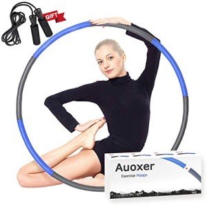 Auoxer Adjustable Weighted Fitness Hula Hoops