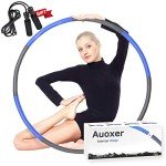 Auoxer Adjustable Weighted Fitness Hula Hoops