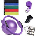 YXILEE Pilates Ring Set with Bands & Ball