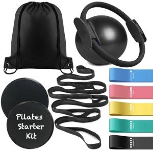 Pilates Essentials Kit: Ring, Ball, Bands, Sliders
