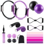 Pilates Ring and Ball Set for Home Workouts