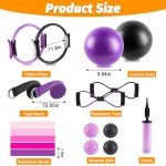 Pilates Ring and Ball Set for Home Workouts