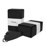 JBM Yoga Blocks Set with Strap - 2 Pack