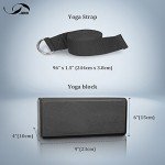 JBM Yoga Blocks Set with Strap - 2 Pack