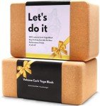 Cork Yoga Blocks - 2 Pack Set, Non-Slip