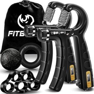 FitBeast 5-Pack Hand Grip Strengthener Kit