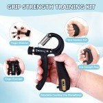 5-Piece Grip Strength Trainer Kit for Muscle Toning