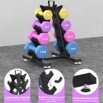 TomCare 4-Tier Dumbbell Rack for Home Gym