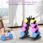 TomCare 4-Tier Dumbbell Rack for Home Gym