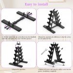 TomCare 4-Tier Dumbbell Rack for Home Gym