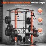 FEIERDUN Multi-Function Squat Rack Power Cage