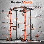 FEIERDUN Multi-Function Squat Rack Power Cage