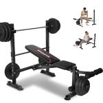 Maidoma 6-in-1 Olympic Weight Bench for Home Gym