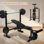Maidoma 6-in-1 Olympic Weight Bench for Home Gym