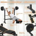 Maidoma 6-in-1 Olympic Weight Bench for Home Gym