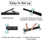 FLYBAMBOO Hip Thrust Belt with Slip-Resistant Padding