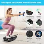 Vibration Plate Exercise Machine for Lymphatic Drainage Weight Loss,SoftGym Power Vibration Plate 300-400 Lbs Capacity Full Whole Body Workout Vibration Platform,Waver Vibration Plate for Home Fitness