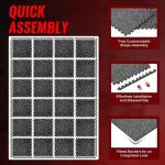 Superjare 24-Pack Rubber Exercise Mats for Home Gym