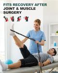 Trideer Stretching Strap Yoga Strap Physical Therapy for Home Workout, Exercise, Pilates and Gymnastics, 10 Loops Non-Elastic Stretch Bands with Aesthetic Packaging for Women & Men (Black)