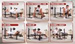 Versatile Weight Bench with Squat Rack and Leg Extension