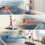 3-in-1 Folding Walking Pad Treadmill with Handles
