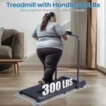 3-in-1 Folding Walking Pad Treadmill with Handles
