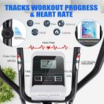 ANCHEER Ultra-Silent Magnetic Elliptical for Home Gym
