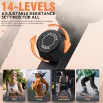 ANCHEER Quiet Magnetic Elliptical Trainer with LCD Display