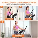 ANCHEER Quiet Magnetic Elliptical Trainer with LCD Display