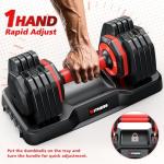 Adjustable Dumbbells Set for Home Gym - 25lb
