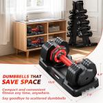 Adjustable Dumbbells Set for Home Gym - 25lb