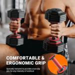 Adjustable Dumbbells Set for Home Gym - 25lb