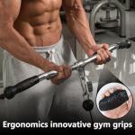 Fingerless Rubber Workout Gloves for Weightlifting