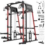 Mikolo Smith Machine with Squat Rack and Cable System