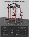 Mikolo Smith Machine with Squat Rack and Cable System