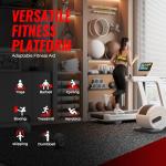 12 Pcs Interlocking Rubber Gym Mats for Home Fitness