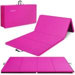 Extra Thick Folding Exercise Mat – Pink 4'x10