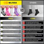 Blitzu Ankle Brace Compression Sleeves for Pain Relief