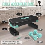 Adjustable Aerobic Stepper with Dumbbells Set