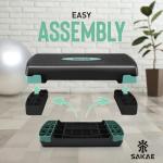 Adjustable Aerobic Stepper with Dumbbells Set