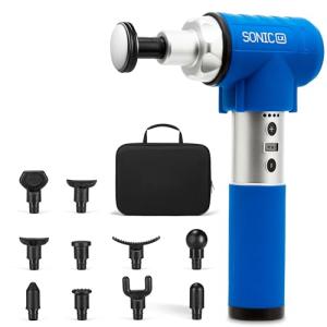 LifePro Sonic LX Massage Gun with Heat & Attachments