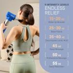 LifePro Sonic LX Massage Gun with Heat & Attachments