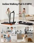 4-in-1 Incline Portable Walking Pad Treadmill