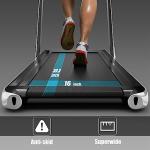 Goplus 2-in-1 Folding Treadmill with Remote Control