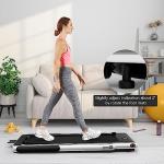 Goplus 2-in-1 Folding Treadmill with Remote Control