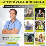 Blitzu Flex Plus Knee Compression Sleeve for Pain Relief