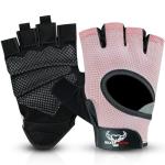 BEAST RAGE Fingerless Workout Gloves - Pink