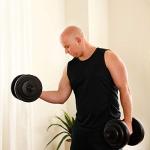 Sunny Health & Fitness 18 kg Vinyl Dumbbell Set